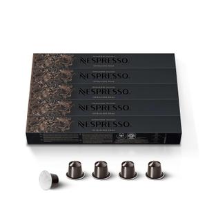 Nespresso Capsules Original Line, Roma Intenso, Medium Roast Coffee, 50 Count Coffee Pods (EXP 05/31/26)