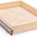 20”W x 21”D x 3”H Soft Close Slide Out Wood Drawer Organizer for Kitchen, (Cabinet Width>20.5 inches for Bottom Assembly, Width= 20 inches for Side Assembly)