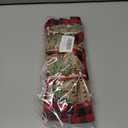 Large Christmas Bow for Wreath, 11.42 inch  20.86 inch Red Black Buffalo Plaid Bow with Truck and Tree Design, Wired Craft Bow for Christmas Tree, Front Door, Holiday Home Dcor