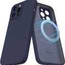 MCFANCE Magnetic for iPhone 13 Pro Max Case, Compatible with MagSafe, [Full Camera Protection] Anti-Scratch Microfiber Lining Phone Case, 6.7" 2021, Navyblue