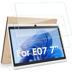 2-Pack Screen Protector Compatible with HNVHNV E07/Pritom K7 7"/ HOTTABLET HOTQ8/ PEICHENG Q8/ Contixo V8 V9 7" Tablet, Tempered Glass [HD Clarity] [9 Hardness] [Anti-Scratch] [Easy Installation]