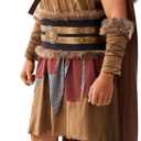 Spooktacular Creations Halloween Viking Costume Men, Barbarian Costume Men, Adult Viking Outfit for Halloween Party (L)