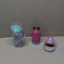 Fimibuke Kids Insulated Water Bottle with Pop-Open Straw & Spout 2-in-1 Lid, 14oz Leak Proof 18/8 Stainless Steel Vacuum Tumbler, BPA-Free Kids Cup For Travel School Girls Boys Toddler 2Packs (A3.Rainbow+Mermaid)