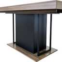 KEIKI Large Wooden Conference Table , Rectangle Extendable Dining Table" Size 88x11x102cm