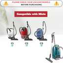 for Miele, Horse Hair Vacuum Brush Attachments with Wheels - Vacuum Cleaner Attachments for Carpet, Tile Hard Floors - 1-3/8 Inch Hardwood Floor Vacuum Attachment