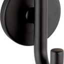 Delta Trinsic (1-Pack) Towel Hooks Matte Black Single Bathroom Hooks Wall Mounted for Robes & Towels Hand Towel Hook Holder Kitchen, Bathroom Accessories 75935-BL