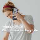 for iPhone 14 Plus Case Magnetic,for iPhone 15 Plus Case Compatible with MagSafe Support Wireless Charger,with Camera Cover Kickstand+with 2 Screen Protectors,Heavy Duty Protection Phone Blue