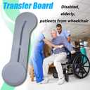 Sliding Board to Wheelchair Transfer, Transfer Board for Wheelchair User, Sliding Disk for Transfer Wheelchair, Slide Board, (No-Lift Transfer System for Disabled, Patient, Gray)