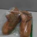 Zizor Women's Cozy Short Bootie Slippers, Winter Warm Hard Bottom House Shoes with Fuzzy Lining, Chestnut, 9 M US