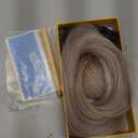 LADY MIRANDA Ombre Blonde Human Hair Extensions 18 Inch 100G 8PCS PU Weft Hair Extensions Real Human Hair Micro Bedas Remy Hair Extension Glueless Invisible Skin Weft for Daily Use (4M22, 18 Inch)