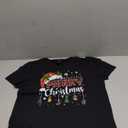 Merry Christmas Red Santa Hat Reindeer Xmas Matching Family T-Shirt, Size: S