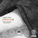 Qeils Wearable Blanket Hoodie for Women, Comfy Sherpa Sweatshirt Blanket as Birthday Christmas Gifts, Oversized Pullover Jacket Blanket Hoodie for Adult (Dark Grey, Adult)