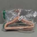 SONGMICS Baby Kids Hangers 10 Pack for Closet, 11.8 x 8.1 Inches, Rose Gold 360° Swivel Hooks, Space-Saving Clothes Velvet Hangers for Nursery, Non-Slip, Jelly Pink UCRF027P30