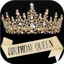 COCIDE "BIRTHDAY QUEEN Birthday Sash for Women Birthday Tiaras for Girls Decorations Set Rhinestone Headband Hair Accessories Glitter Crown for Party Supplies (Gold)