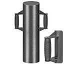 Enhance Fence Post Driver with Anti-Slip Handles T Post Driver, Heavy Duty Steel Post Driver Pounder Hammer for Metal Fence Posts, T Posts, U-Channels (6''DIA-23''L-24LB)