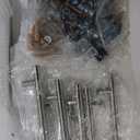 Shintenchi Modern Farmhouse Sideboard Buffet Cabinet with Storage with 3 Doors,42" Barn Doors Buffet Cabinet with Storage, Wood Coffee Bar Cabinets with Adjustable Shelf for Kitchen Living Room,White