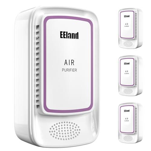 Cat Litter Deodorizer Plug in (4 Pack) - Ozone-Free Negative Ion Air Purifier for Litter Box, Compact Odor Eliminator for Strong Pet Odors, Quiet Air Freshener for Home, Bedroom, Kitchen