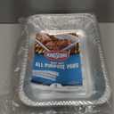 Kingsford Heavy Duty Large Aluminum Pans - Disposable Aluminum Pans for Cooking, Baking, Grilling, Frying & Roasting - Ideal Disposable Chafing Dish, Broiler, & Outdoor Tray 4 Count, (Pack of 1)