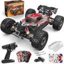 Jetwood 1/16 Fast Brushless RC Cars for Adults, Max 42 mph High Speed Remote Control Car for Boys, Electric RTR Race RC Truck, Oil-Filled Shocks RC Buggy, Offroad All Terrian JC16EP with 2 Lipo (Mars Red)