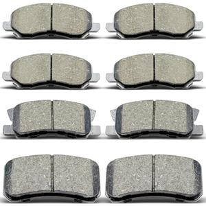 D866 D868 Front Rear Ceramic Brake Pads Set Fit For Chrysler Sebring/200,For Jeep Compass/Patriot,For Mitsubishi Lancer/Outlander/Sport/Rvr,For Dodge Avenger(8 pcs)