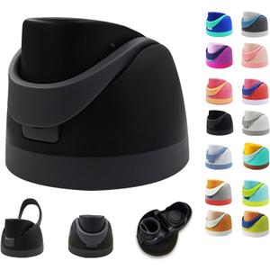 Replacement Lid for Owala Freesip, One Button Water Bottle Top Replacement Cap Compatible with Owala Cup 16oz 24oz 32oz 40oz, Leakproof Replacement Lids AccessoryBPA-Free (Black)