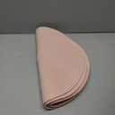 FunWheat Round Braided Placemats Set of 6 Place mats for Dining Tables Woven Heat Resistant Table Mats 15 inch (Pink)