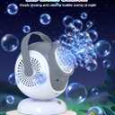 Rechargeable Bubble Machine - Auto 360 Rotation, 75 Tilt Range, 10 Large Wands - Bubbles Blower Maker for Kids, Toddlers, Outdoor Play, Wedding, Birthday, Parties, Gifts Toys for Boys, Girls