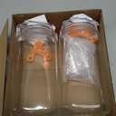 JILLMO Fermenting Jar, 2 Liter Glass Fermentation Kit with Fermenting Weights and Airlocks for Kombucha, Sauerkraut, Pack of 2