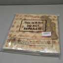 Yaomiao 50 Pcs Passover Seder Plates Square Matzo Plate Disposable Folding Tray for Matzah Holder for Passover Bread Box for Seder Table Decorative Plates Decorations Gift