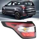 Rear Brake Indicator Tail Light Replacement for Escape 2017 2018 2019 with Side Lights Red Lens Left Driver Side Outer Tail Lamp GNT56215209