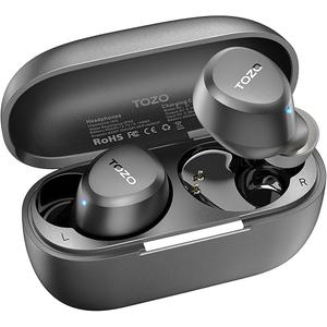TOZO A1 Wireless Earbuds Bluetooth 5.3 Light Weight in Ear IPX5 Waterproof Headphones 2 Mic for AI Calls, Immersive Premium Sound Bass Headset with Charging Case, 32 Presets EQ Customization via App