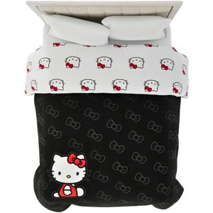 Hello Kitty Bedding Super Soft Cozy Microfiber Reversible Comforter, Queen, (Officially Licensed Product) By Franco Collectibles