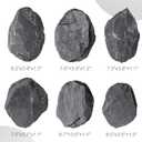 6.1-8.1 Inches Natural Slate Rock, 6 PCS Large Flat Aquarium Stones for Aquascaping, Terrariums, Reptile Tanks & Aquarium Décor