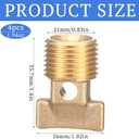 4 Pcs Boat Drain Plugs 1/2" NPT Solid Brass Drain Plugs Commonly Used in Boat Hulls Solid Brass Hull Spare Garboard Plug