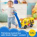 Fisher-Price Little People Toddler Learning Toy, Big Yellow School Bus Pull-Along Vehicle & 4 Figures for Kids Ages 1+ Years, Multilanguage Version, 19.29 X 7.68 X 10.63 Inches