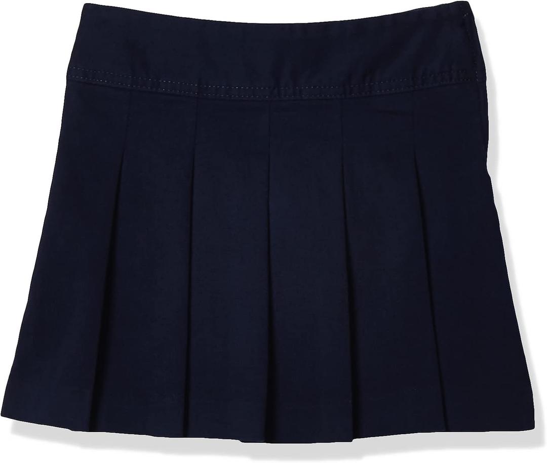 The Children's Place Girls' Uniform Pleated Skort (Blue)