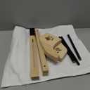 AMOSIJOY Cat Sill Window Perch Sturdy Hammock Window Seat with Cushion Bed Cover, Wood & Metal Frame for Large Cats, Easy to Adjust Cat Bed for Windowsill, Bedside, Drawer and Cabinet (M) (21.7''L x 15''W, White)