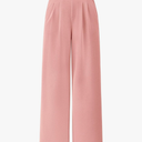 PRETTYGARDEN Women's Wide Leg Dress Pants Dressy Casual High Elastic Waisted Work Office Trousers Palazzo Pants Size S