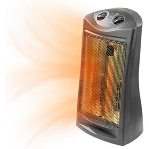 PROFUSION Indoor Tower Space Heater, Adjustable Thermostat, Radiant Heat, Electric, Infrared Quartz, 2 Heat Settings, Overheat Protection, Ideal for Home, Bedroom, & Office, 1,500W