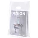 100 Clear Plastic Bags With Handles 9"x12" Merchandise Bags 1.5Mil Thick Glossy Retail Bags and Shopping Bags For Small Business Boutique Bags and Clear Gift Bags With Handles