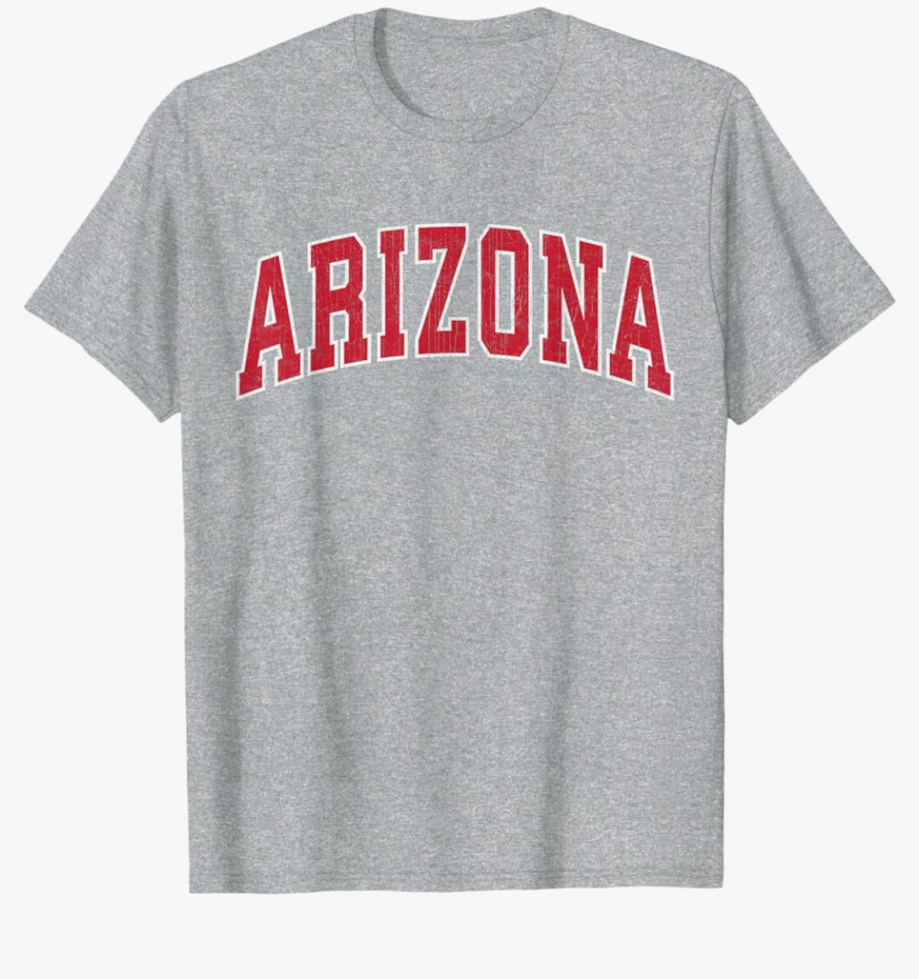 Arizona AZ Vintage Athletic Sports Style 80s 90s T-Shirt.2XL