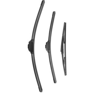 Feiyueauto  Wiper Blade Replacement for Cherokee 2014-2021, Windshield Wiper Blades 26"+18" With Rear Wiper 14" (Set of 3) U/J HOOK, Double Sided Rubber Strips and Longer Life