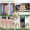 4 x Waipfaru Artificial Petunias Flowers for Outdoors, 4 Pcs UV Resistant Fake Hanging Plants Spring Outside Decor, Faux Silk Flowers Long Trailing Vines for Outdoor Planters Porch Garden