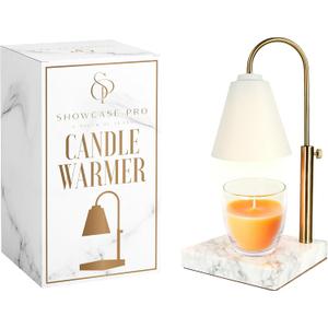 Candle Warmer Lamp with Adjustable Height & Dimmable Function, Scented Wax Melter, Birthday, Mothers Day, Housewarming Gifts, Spring & Easter Decorations for Home, Bedroom, Living Room, Office, White