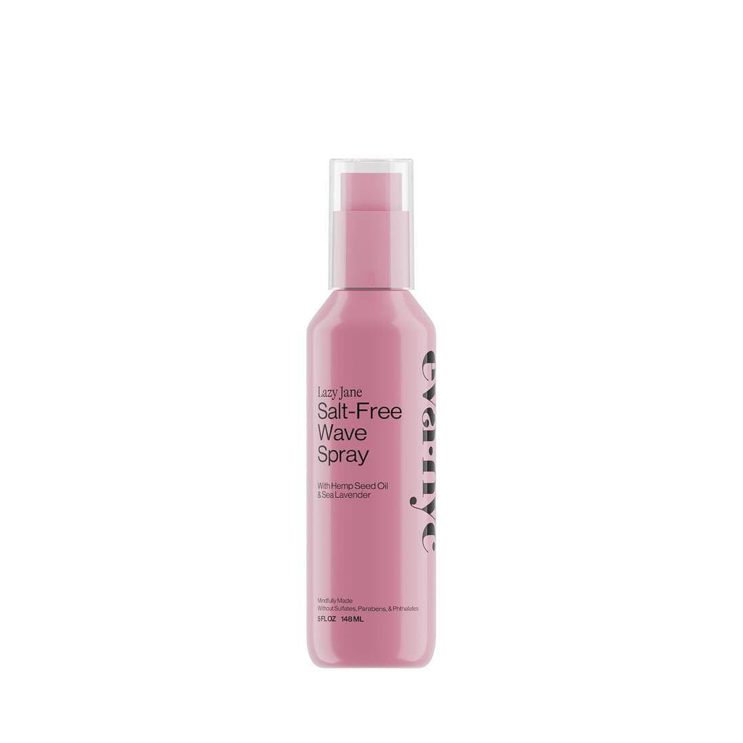 Eva NYC Salt-Free Effortless Texture Wave Spray - Lightweight, Buildable Formula to Enhance Waves - Hemp Seed Oil + Sea Lavender for Moisture - For Straight-Wavy Hair Types - Lavender Scent - 5 fl oz