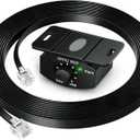Universal Bass Control Knob, 11.48ft Extension Copper Core Cable with 4-Pin Subwoofer Volume Control, Easy Install,Compatible with Car Amplifier
