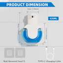 Automatic Soap Dispenser Touchless,Liquid Soap Dispenser USB Rechargeable,15oz/420ml Hand Soap Dispenser,4-Level Adjustable,Wall Mounted/Countertop Soap Dispenser for Bathroom Kitchen Dish Soap