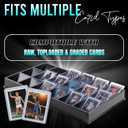 (3 Pack 18-Slot Toploder Trading Card Sorting Tray - Improved Design Compatible with Top Loaders, One Touch & Sleeved Cards