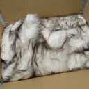 Laifug Luxury Faux Fur Dog Bed, 5-inch Thick Grade Ultra Soft Orthopedic Memory Foam Dog Bed with Faux Fur Cover, Plush Pup Rug with Removable Cover, Waterproof LinerWhite