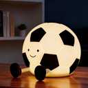 Soccer Night Light for Kids, Adjustable and Timed Silicone Night Lamp, Nursery Bedroom Soccer Lamp Party Decoration Suitable for Boys and Girls